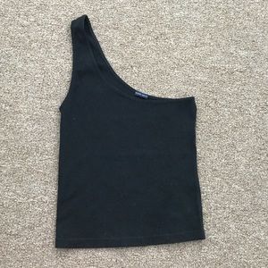 Brand new brandy Melville black one shoulder top